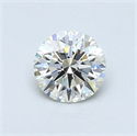 0.51 quilates, Redondo Diamante , Color H, claridad IF y certificado por EGL