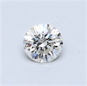 0.44 Carats, Round Diamond with Very Good Cut, J Color, SI2 Clarity and Certified by GIA