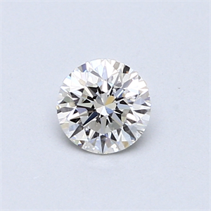 Picture of 0.40 Carats, Round Diamond with Very Good Cut, H Color, VS1 Clarity and Certified by GIA