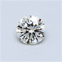 0.48 quilates, Redondo Diamante , Color L, claridad SI1 y certificado por GIA