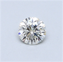 0.40 Carats, Round Diamond with Very Good Cut, I Color, SI1 Clarity and Certified by GIA