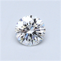 0.43 quilates, Redondo Diamante , Color D, claridad SI1 y certificado por GIA