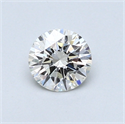 0.44 Carats, Round Diamond with Excellent Cut, I Color, SI1 Clarity and Certified by GIA