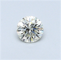 0.31 Carats, Round Diamond with Excellent Cut, I Color, VS2 Clarity and Certified by EGL