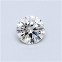 0.42 Carats, Round Diamond with Excellent Cut, G Color, VVS1 Clarity and Certified by EGL