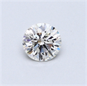 0.41 Carats, Round Diamond with Very Good Cut, H Color, VS2 Clarity and Certified by GIA