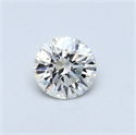 0.33 Carats, Round Diamond with Excellent Cut, H Color, VS1 Clarity and Certified by EGL