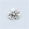 0.30 Carats, Round Diamond with Excellent Cut, I Color, VS1 Clarity and Certified by EGL