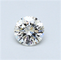 0.40 Carats, Round Diamond with Excellent Cut, G Color, VVS1 Clarity and Certified by EGL