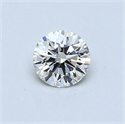 0.43 Carats, Round Diamond with Excellent Cut, I Color, VS2 Clarity and Certified by GIA