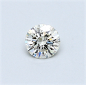 0.30 Carats, Round Diamond with Excellent Cut, I Color, VVS1 Clarity and Certified by EGL