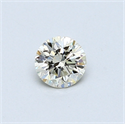 0.32 Carats, Round Diamond with Excellent Cut, I Color, VVS1 Clarity and Certified by EGL