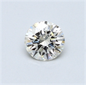 0.43 Carats, Round Diamond with Excellent Cut, I Color, VVS1 Clarity and Certified by EGL