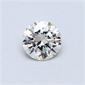 0.43 Carats, Round Diamond with Excellent Cut, G Color, VVS1 Clarity and Certified by EGL