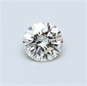 0.43 Carats, Round Diamond with Excellent Cut, I Color, VVS1 Clarity and Certified by EGL