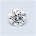 0.42 Carats, Round Diamond with Excellent Cut, G Color, VS2 Clarity and Certified by EGL