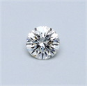 0.40 quilates, Redondo Diamante , Color H, claridad VVS1 y certificado por GIA