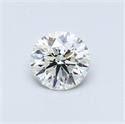 0.40 Carats, Round Diamond with Very Good Cut, J Color, SI1 Clarity and Certified by GIA