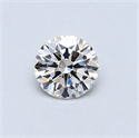 0.42 Carats, Round Diamond with Excellent Cut, G Color, VVS1 Clarity and Certified by EGL