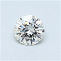 0.41 Carats, Round Diamond with Excellent Cut, G Color, VVS1 Clarity and Certified by EGL