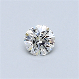 Picture of 0.42 Carats, Round Diamond with Very Good Cut, H Color, VVS1 Clarity and Certified by GIA