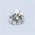 0.33 Carats, Round Diamond with Excellent Cut, I Color, VVS1 Clarity and Certified by EGL