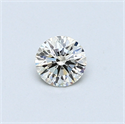 0.30 Carats, Round Diamond with Excellent Cut, I Color, VS1 Clarity and Certified by EGL