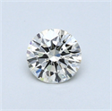 0.39 Carats, Round Diamond with Excellent Cut, H Color, VVS2 Clarity and Certified by EGL