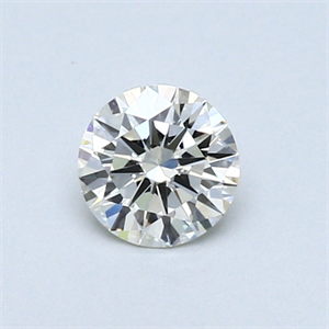 Picture of 0.39 Carats, Round Diamond with Excellent Cut, H Color, VVS2 Clarity and Certified by EGL