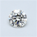 0.40 Carats, Round Diamond with Excellent Cut, G Color, IF Clarity and Certified by EGL