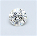 0.43 Carats, Round Diamond with Excellent Cut, G Color, VS2 Clarity and Certified by EGL