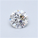 0.40 quilates, Redondo Diamante , Color D, claridad SI1 y certificado por GIA