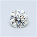 0.44 Carats, Round Diamond with Excellent Cut, G Color, VVS1 Clarity and Certified by EGL