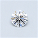 0.40 Carats, Round Diamond with Very Good Cut, D Color, SI1 Clarity and Certified by GIA