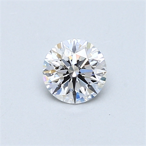 Picture of 0.40 Carats, Round Diamond with Very Good Cut, D Color, SI1 Clarity and Certified by GIA
