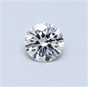 0.40 Carats, Round Diamond with Very Good Cut, F Color, VS2 Clarity and Certified by GIA
