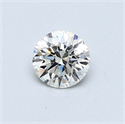 0.44 Carats, Round Diamond with Very Good Cut, F Color, SI1 Clarity and Certified by GIA