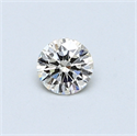 0.30 Carats, Round Diamond with Excellent Cut, I Color, VS2 Clarity and Certified by EGL