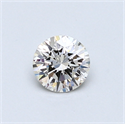 0.42 Carats, Round Diamond with Excellent Cut, G Color, VS2 Clarity and Certified by EGL