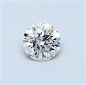 0.41 Carats, Round Diamond with Very Good Cut, G Color, SI2 Clarity and Certified by GIA