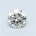 0.48 Carats, Round Diamond with Excellent Cut, H Color, VS1 Clarity and Certified by EGL