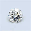 0.36 Carats, Round Diamond with Excellent Cut, I Color, VS1 Clarity and Certified by EGL