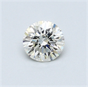 0.47 Carats, Round Diamond with Very Good Cut, K Color, SI1 Clarity and Certified by GIA