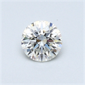 0.40 Carats, Round Diamond with Excellent Cut, G Color, VS1 Clarity and Certified by EGL