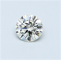 0.40 Carats, Round Diamond with Excellent Cut, L Color, VS2 Clarity and Certified by GIA