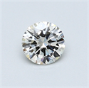 0.49 Carats, Round Diamond with Very Good Cut, K Color, VS2 Clarity and Certified by GIA