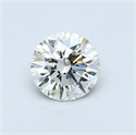 0.47 Carats, Round Diamond with Excellent Cut, G Color, VVS2 Clarity and Certified by EGL