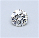 0.40 Carats, Round Diamond with Very Good Cut, I Color, SI1 Clarity and Certified by GIA