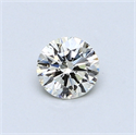 0.45 Carats, Round Diamond with Very Good Cut, L Color, VS2 Clarity and Certified by GIA