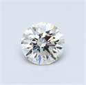 0.46 Carats, Round Diamond with Very Good Cut, J Color, SI1 Clarity and Certified by GIA